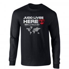 Judo Lives Here - Black - LS