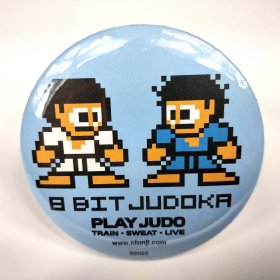 8 Bit Judoka 3" Pin Button